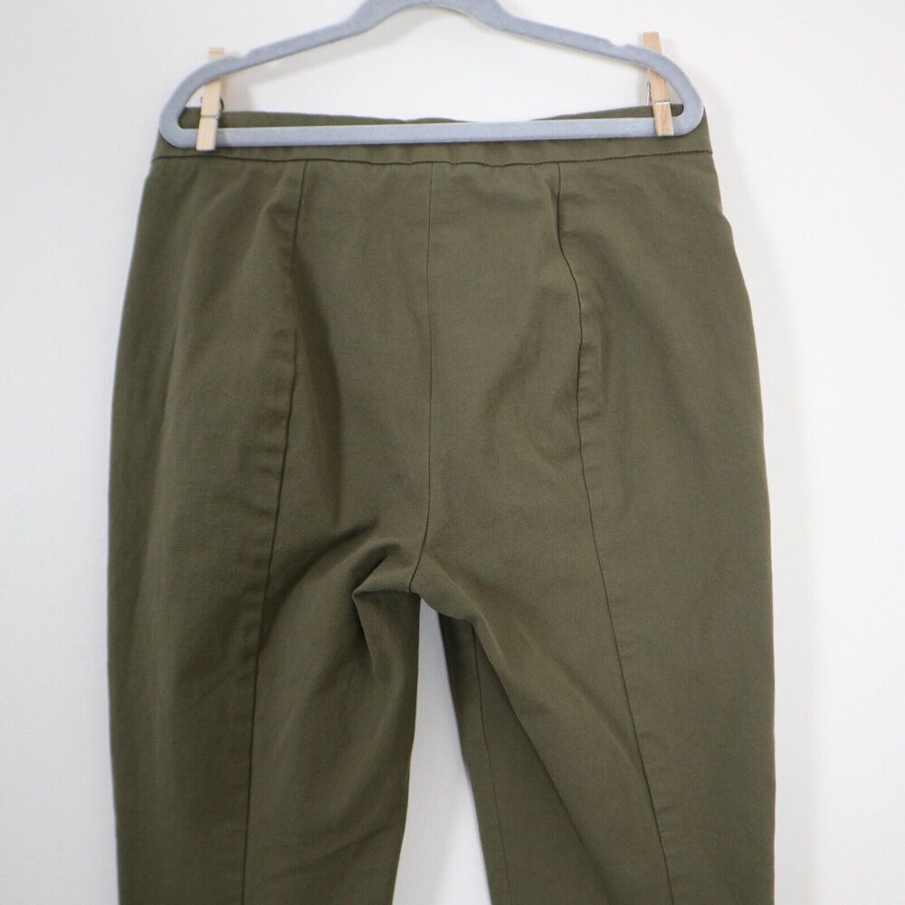 Everlane Size 4 The Fixed-Waist Stretch Cotton Pant Military Olive Green - Picture 8 of 9